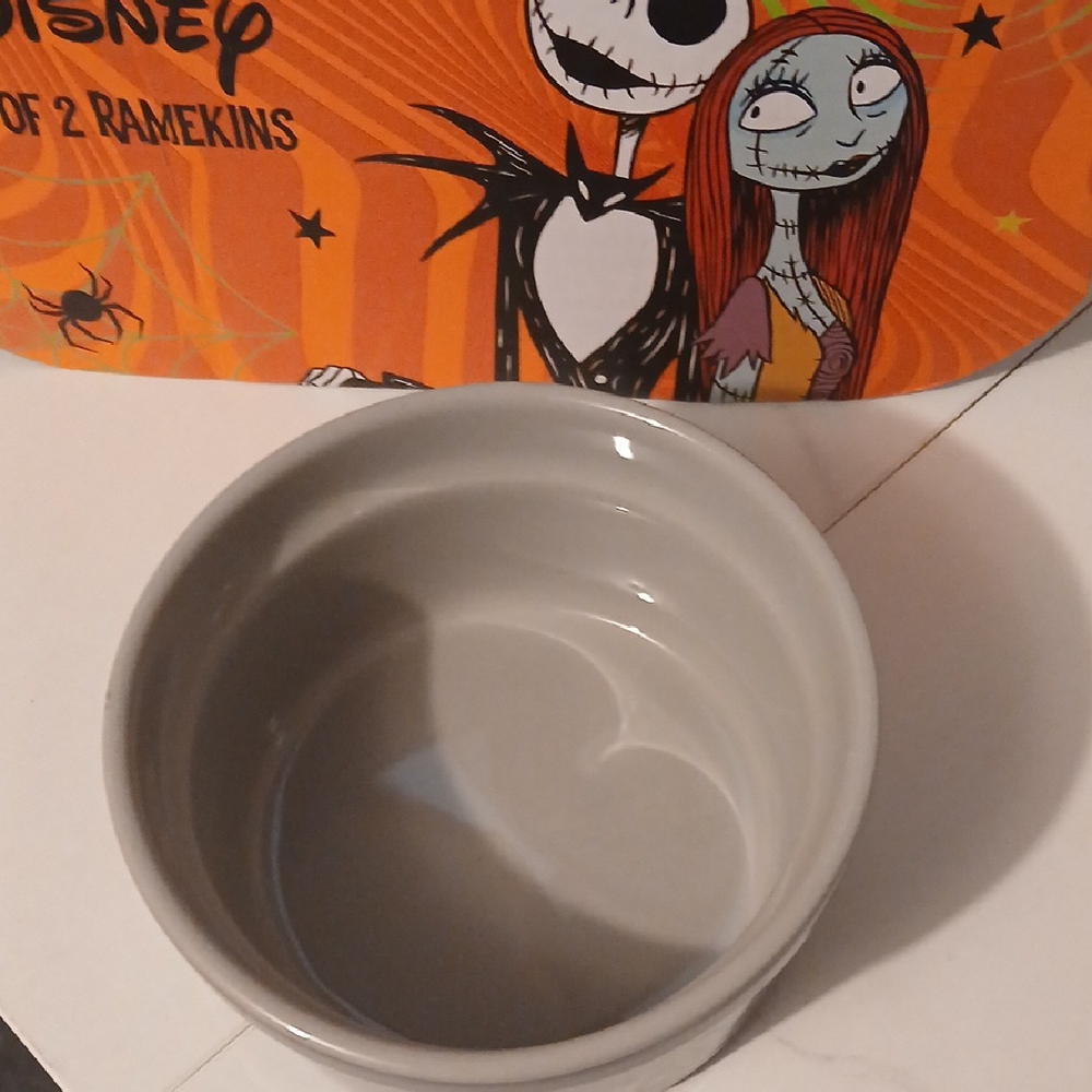 Disney Nightmare Before Christmas Black / Gray Ramekins Set Of 2. - Picture 6 of 7